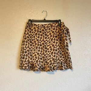 Nasty gal cheetah print mini skirt